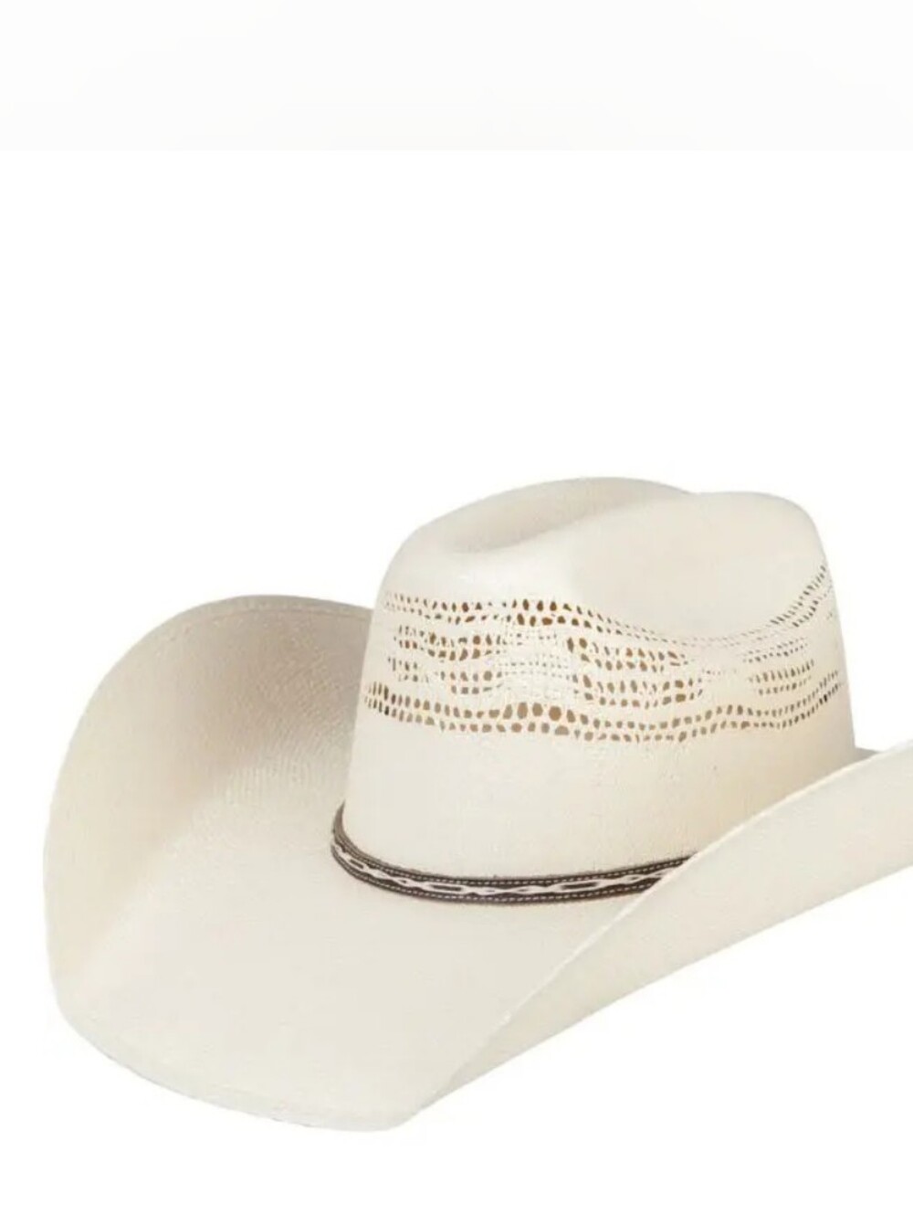 Atwood Stephenville 50X Bangora Straw Cowboy Hat - 4 1/2" Brim - Size 7 1/4